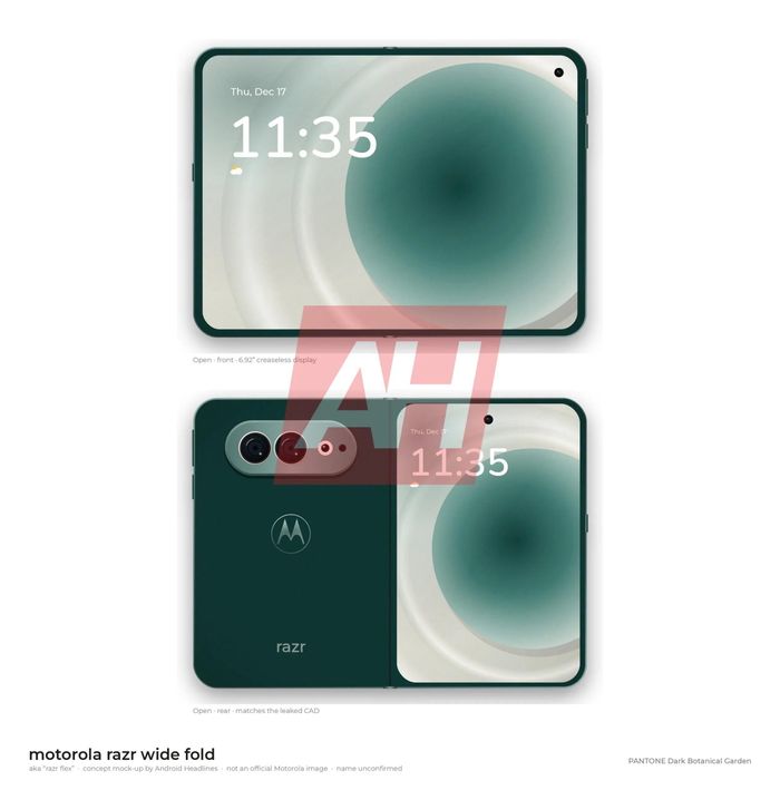 Mẫu điện thoại gập của Motorola sẽ có kích thước tổng thể nhỏ hơn các đối thủ.