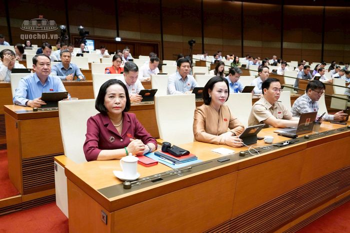 Các đại biểu Quốc hội tham dự phiên họp sáng 22-10. Ảnh: Quochoi.vn