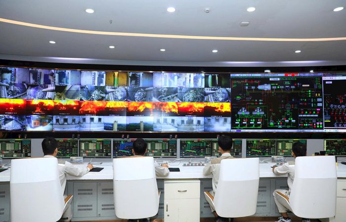 Khu điều hành xử lý rác thải của Công ty cổ phần Năng lượng môi trường Thiên Ý Hà Nội. Ảnh: Lê Hải