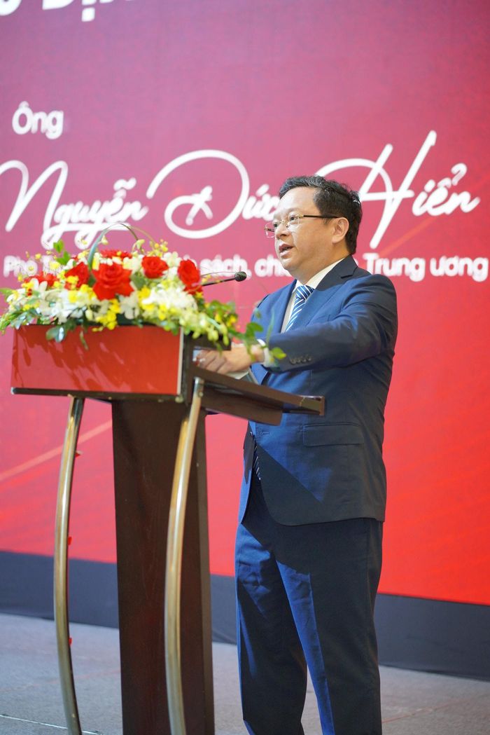 TS Nguyễn Đức Hiển, Phó trưởng Ban Chính sách, chiến lược Trung ương phát biểu tại sự kiện. Ảnh: BTC