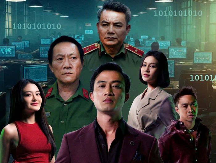 Phim "Tường lửa Tràng An" do Công an thành phố Hà Nội phối hợp Đài Phát thanh và Truyền hình Hà Nội (Cơ quan Báo và Phát thanh Truyền hình Hà Nội) sản xuất. Ảnh: Đoàn làm phim