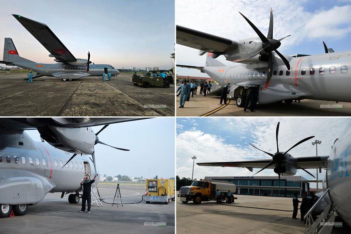 Công tác kiểm tra kỹ thuật, tiếp nhiên liệu và chuẩn bị máy bay trước chuyến bay. Ảnh: Tuấn Anh