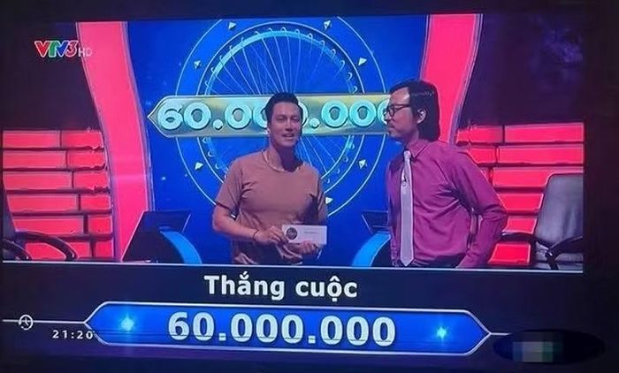 Việt Anh dừng cuộc chơi tại câu hỏi số 14, giành được phần thưởng 60 triệu đồng.