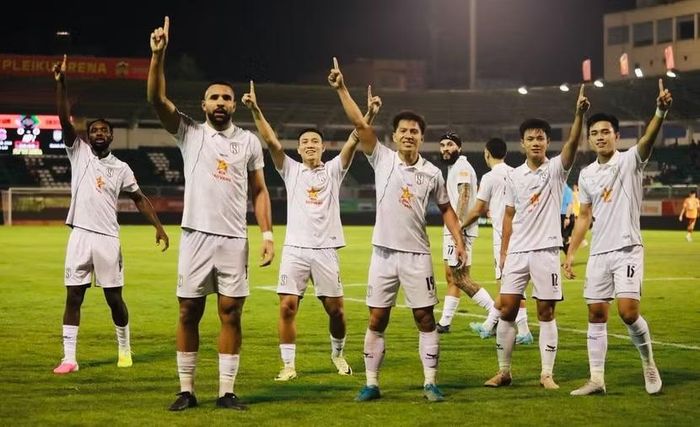 SLNA chiếm thắng thuyết phục HAGL tại vòng 5 (Ảnh: SLNA FC)
