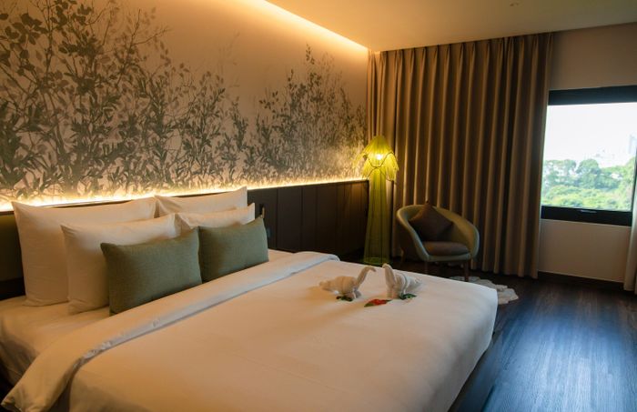  Bên trong căn phòng khách sạn tại TP.HCM. Ảnh: Phương Lâm.