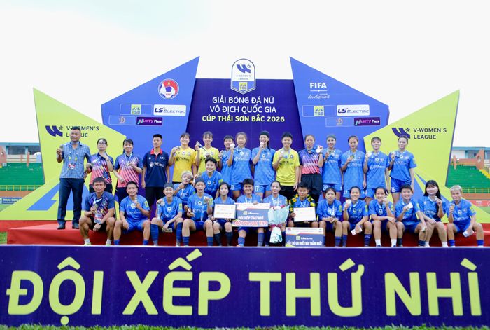 Thái Nguyên T&T giành ngôi á quân giải bóng đá nữ VĐQG 2026 với 27 điểm sau 12 trận.