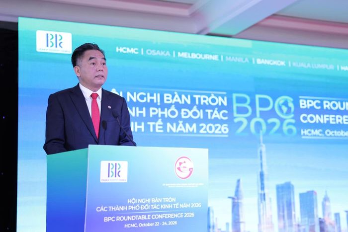  Ông Nguyễn Lộc Hà, Phó chủ tịch Thường trực UBND TP.HCM, phát biểu tại sự kiện. Ảnh: BTC.
