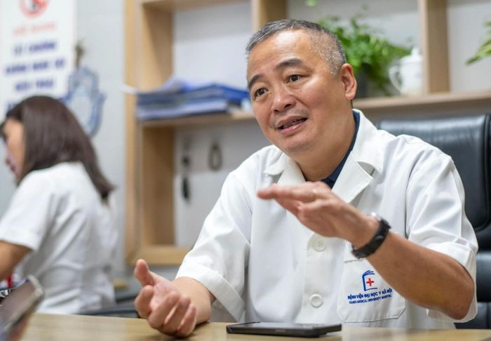  PGS.TS Nguyễn Lân Hiếu, Giám đốc Bệnh viện Đại học Y Hà Nội, Đại biểu Quốc hội. Ảnh: Việt Linh. 