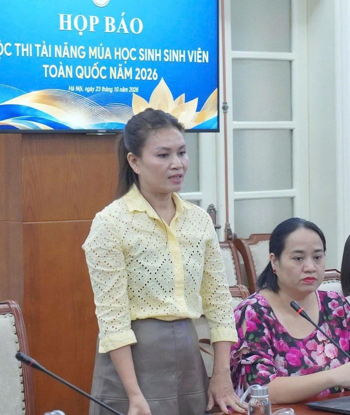 Bà Thanh Mai, Phó Trưởng khoa Múa Trường Cao đẳng Văn hóa nghệ thuật Việt Bắc cho biết, Trường dự kiến sẽ tham gia 6 tiết mục