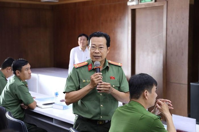 Đại diện cơ quan Công an chia sẻ tại chương trình