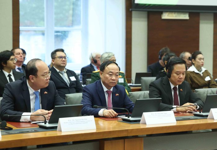 Đại biểu đoàn cấp cao Việt Nam tham dự sự kiện. Ảnh: Thống Nhất – TTXVN