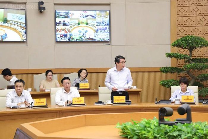 Phó Chủ nhiệm VPCP Trần Anh Tiến phát biểu tại hội nghị - Ảnh: chinhphu.vn/Gia Huy