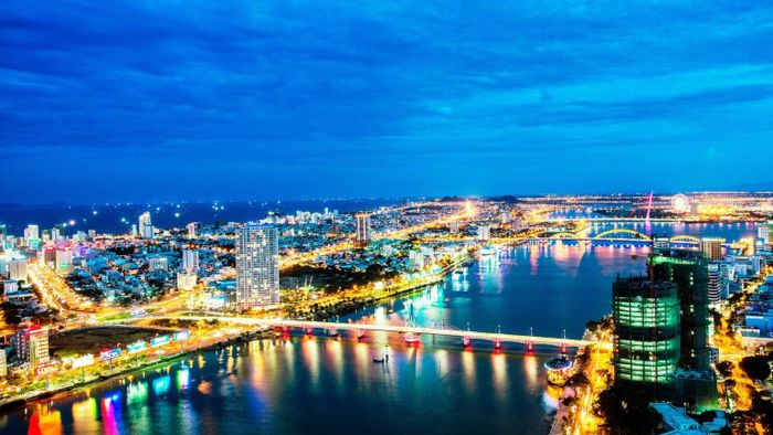 Thành phố Đà Nẵng nhìn từ trên cao. (Ảnh: LÊ HOÀNG NAM)