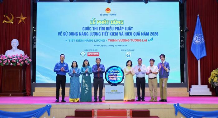 Lễ phát động Cuộc thi “Tìm hiểu pháp luật về sử dụng năng lượng tiết kiệm và hiệu quả” năm 2026. (Ảnh: Ban tổ chức)