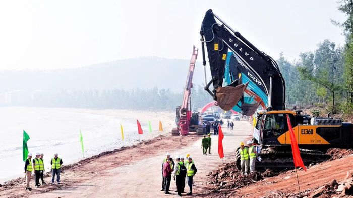 Dự án Cảng nước sâu Cửa Lò được khởi công vào ngày 19/12/2025. (Ảnh: BP)