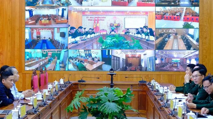 Hội nghị được tổ chức trực tiếp và kết nối trực tuyến tới nhiều xã, phường trên địa bàn tỉnh Lâm Đồng. (Ảnh: CTV)