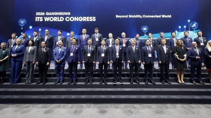 Lễ khai mạc Hội nghị Giao thông thông minh (ITS) thế giới năm 2026 tại Hàn Quốc. (Ảnh: TRUNG THÀNH)