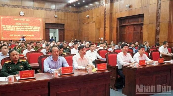 Đại biểu dự hội nghị Tổng kết Nghị quyết 16-NQ/TW tại tỉnh Điện Biên. (Ảnh: LÊ LAN)