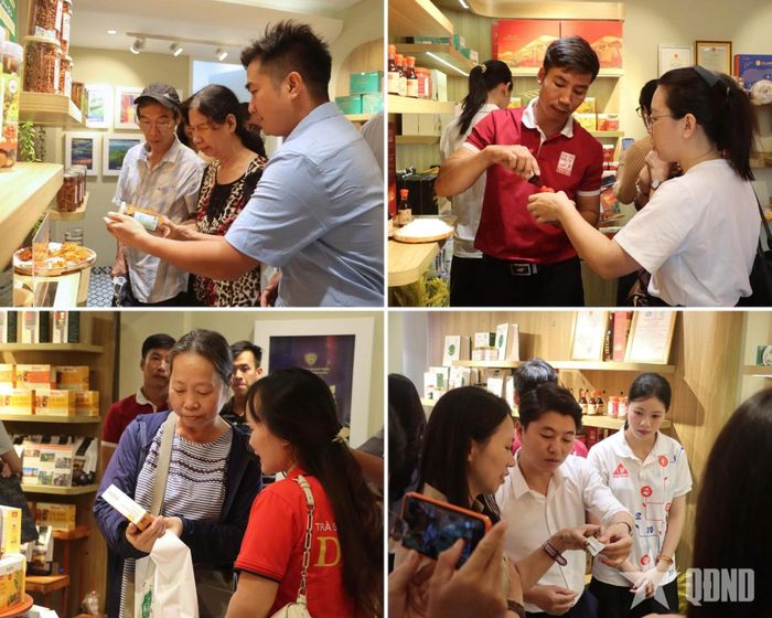  Đông đảo người dân mua sắm tại chương trình.