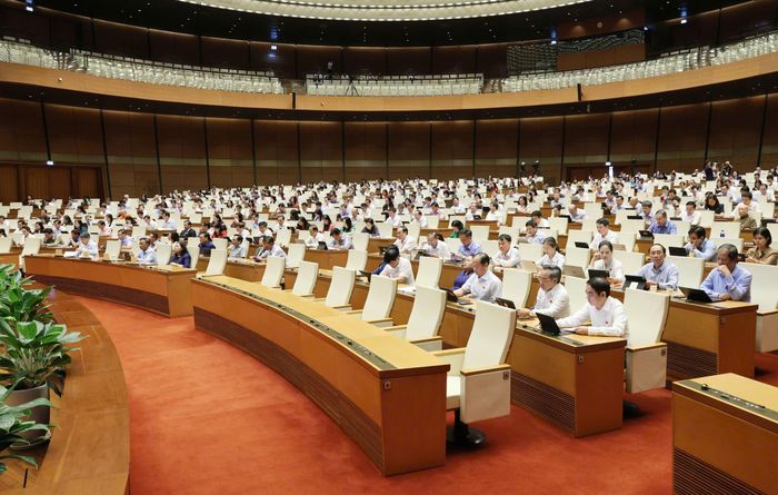 Quang cảnh hội trường Diên Hồng sáng 23-10. Ảnh: QUANG PHÚC