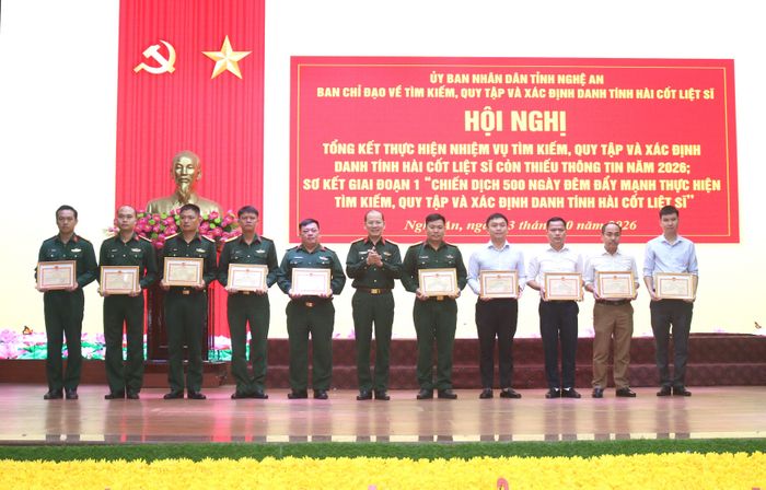  Trao thưởng cho các tập thể, cá nhân 