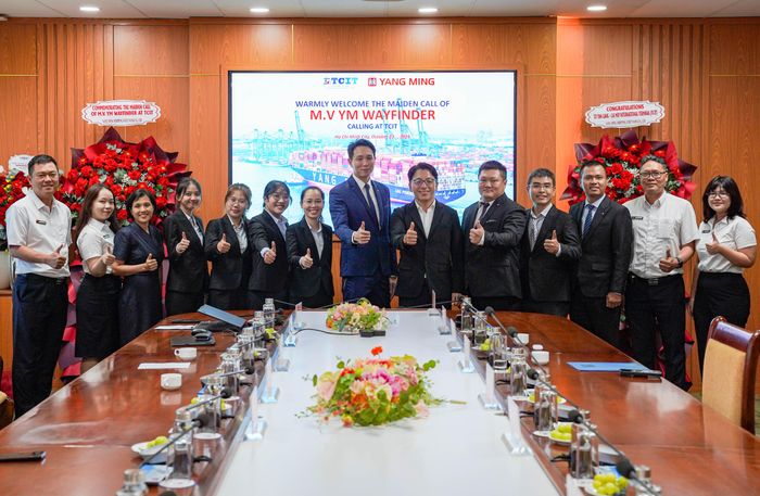  Hợp tác giữa TCIT và hãng tàu Yang Ming. Ảnh: THÀNH HUY 