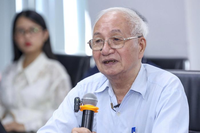  TS-KTS Đào Ngọc Nghiêm phát biểu tại tọa đàm. Ảnh: THUẬN AN 