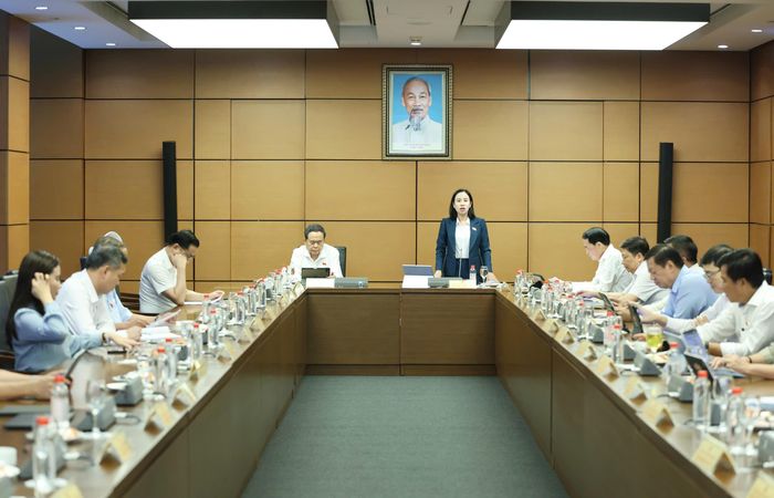  Các ĐB Quốc hội Đoàn ĐB Quốc hội TPHCM thảo luận tại tổ, chiều 23-10. Ảnh: QUANG PHÚC 