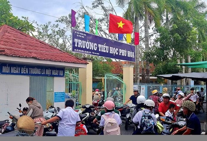 Trường Tiểu học Phú Hòa (xã Phú Hòa, tỉnh An Giang). Ảnh: TN.