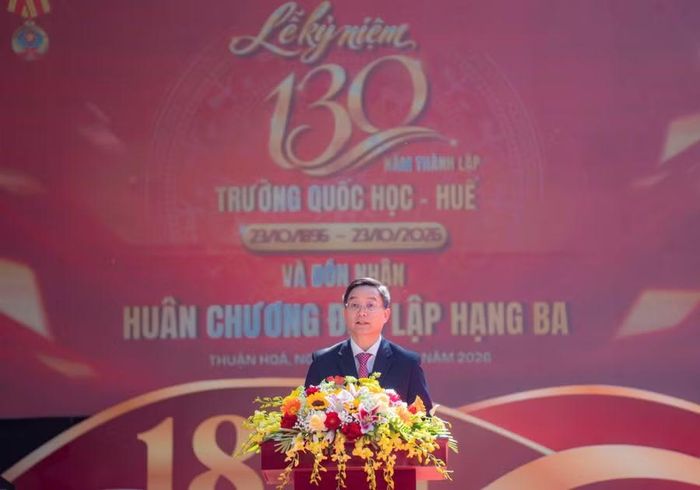 Ông Nguyễn Đình Trung, Bí thư Thành ủy Huế phát biểu.