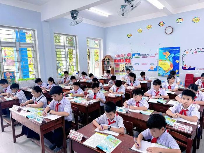 Học sinh Trường Tiểu học Đỗ Thúc Tịnh (xã Hòa Tiến, TP Đà Nẵng). Ảnh minh họa