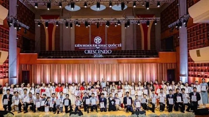 Thí sinh Việt Nam và các nước tại Liên hoan Âm nhạc quốc tế Crescendo 2026. (Nguồn: BTC)