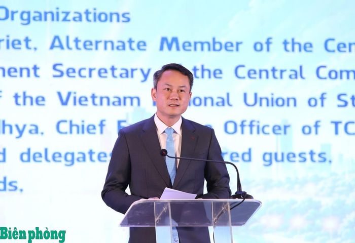 Đồng chí Nguyễn Kim Quy phát biểu tại diễn đàn. Ảnh: Thùy Chi