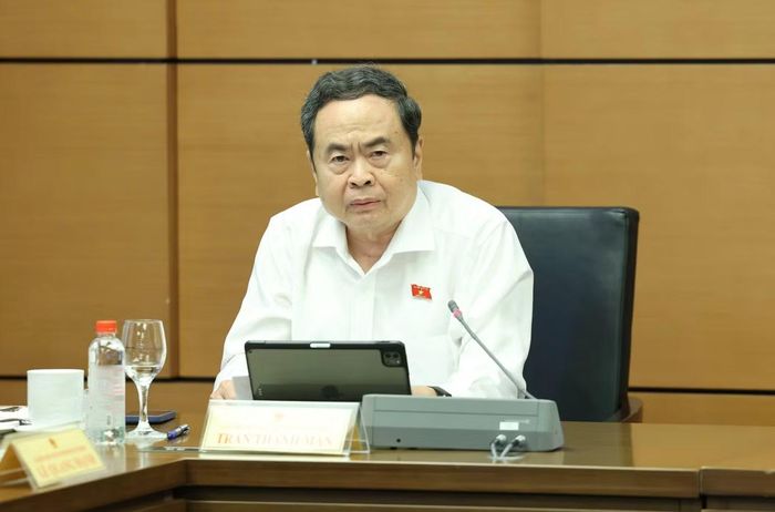 Chủ tịch Quốc hội Trần Thanh Mẫn phát biểu. (Ảnh: Như Ý)