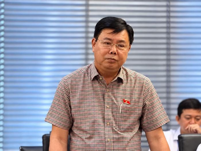 Bộ trưởng Nội vụ Nguyễn Tiến Hải phát biểu. (Ảnh: N.H)