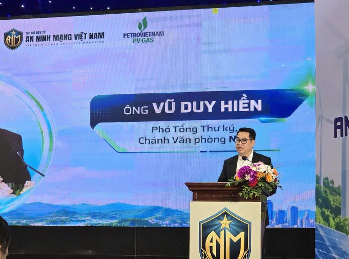 Ông Vũ Duy Hiền, Phó Tổng Thư ký, Chánh Văn phòng Hiệp hội An ninh mạng quốc gia.