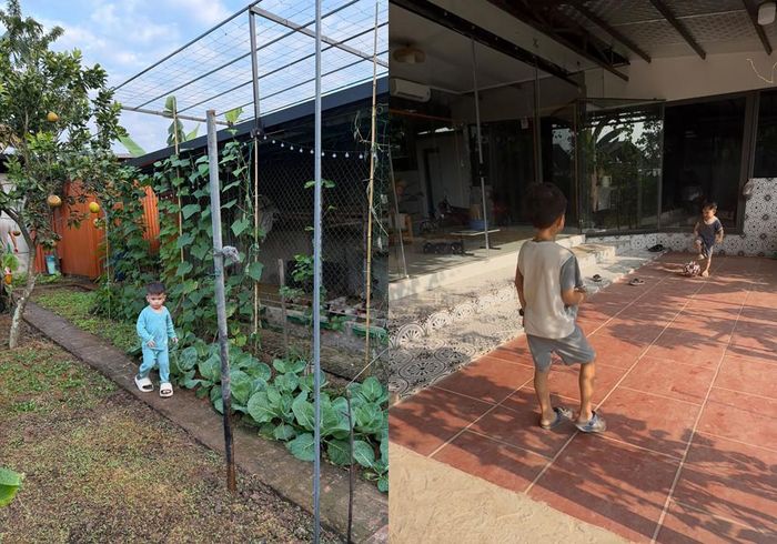 Các con chị có không gian vui chơi