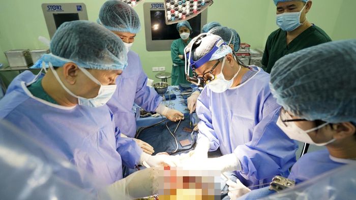 Một ca ghép gan cho trẻ em tại Bệnh viện Nhi Trung ương. Ảnh: BVCC