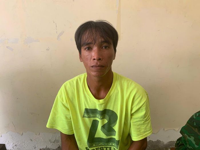 Huỳnh Văn Đúng tại cơ quan công an. Ảnh: CACC
