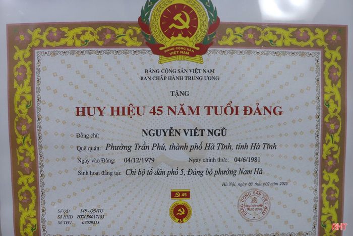 Những phần thưởng cao quý này là minh chứng cho một thời tuổi trẻ sôi nổi, hào hùng của ông Nguyễn Viết Ngũ.