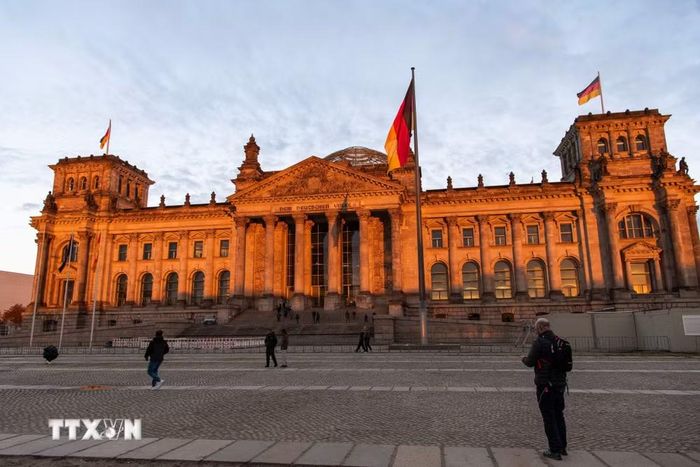 Tòa nhà Quốc hội Đức tại thủ đô Berlin, ngày 22/10/2026. (Ảnh: THX/TTXVN phát)