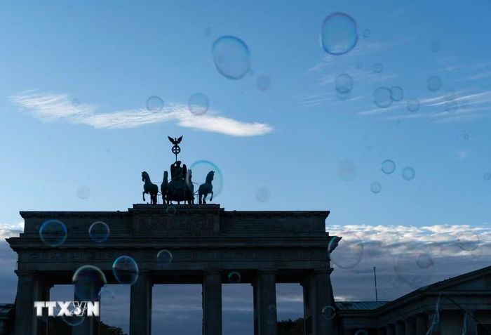 Cổng Brandenburg ở thủ đô Berlin, Đức, ngày 22/10/2026. (Ảnh: THX/TTXVN phát)