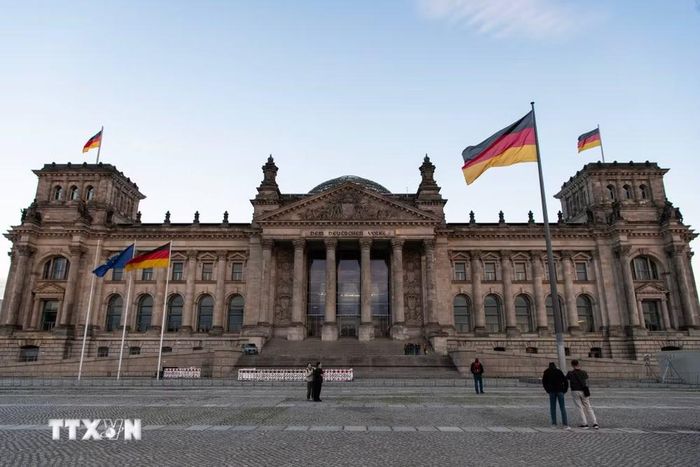 Tòa nhà Quốc hội Đức tại thủ đô Berlin, ngày 22/10/2026. (Ảnh: THX/TTXVN phát)