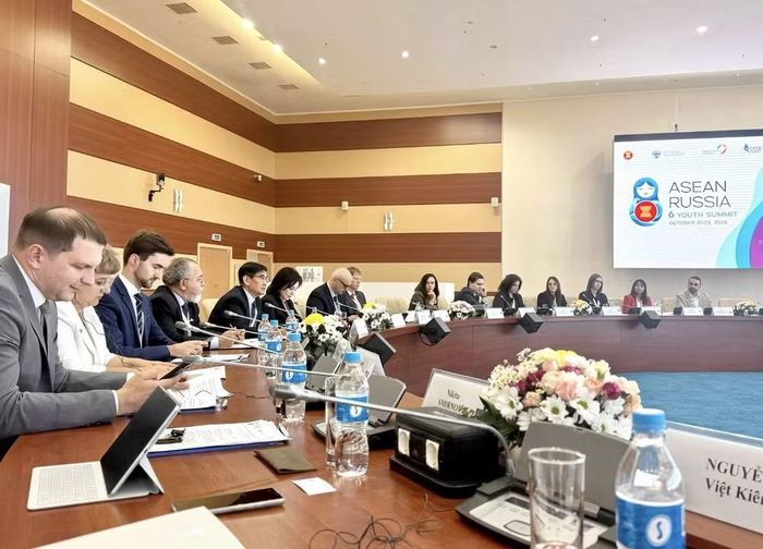 Hội nghị quy tụ các đại biểu thanh niên đến từ Liên bang Nga và các quốc gia ASEAN. (Ảnh: Vietnam+)