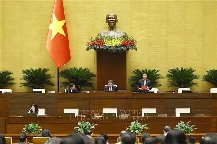 Phó Chủ tịch Quốc hội Nguyễn Khắc Định phát biểu. Ảnh: Doãn Tấn/TTXVN