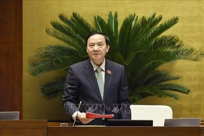 Phó Chủ tịch Quốc hội Nguyễn Khắc Định phát biểu. Ảnh: Doãn Tấn/TTXVN