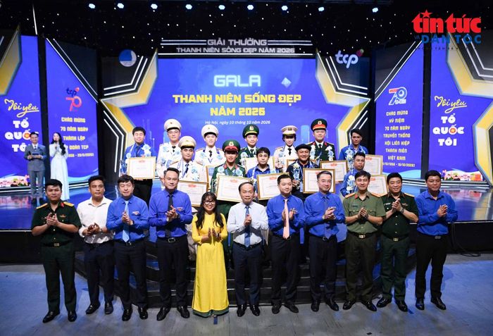 Hành trình tôn vinh những gương thanh niên sống đẹp 2026.