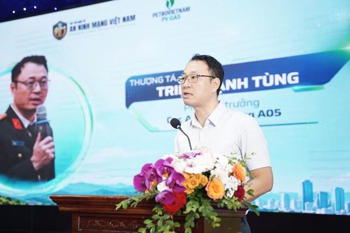 Thượng tá Triệu Mạnh Tùng - Phó Cục trưởng Cục An ninh mạng (A05) (Ảnh: BTC).