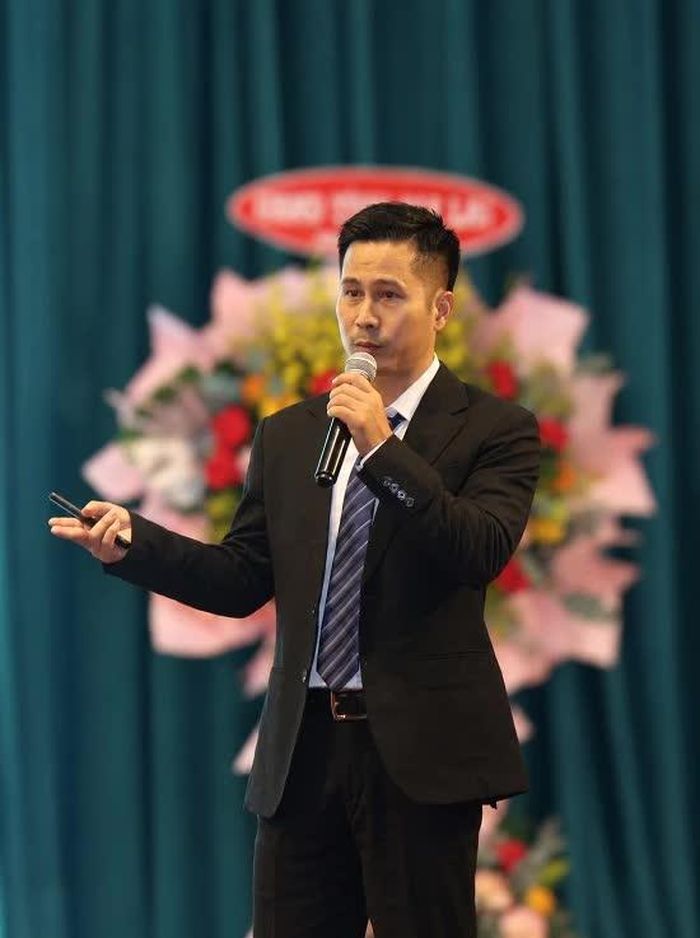 Ông Cao Quân Vũ - Giám đốc Trung tâm Đổi mới sáng tạo Gia Lai, chia sẻ tại chương trình.
