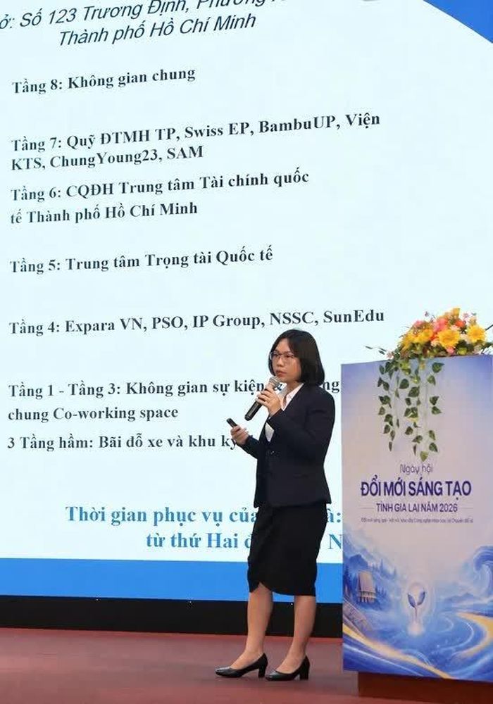 Bà Đặng Thị Luận - Giám đốc Trung tâm Khởi nghiệp sáng tạo TP Hồ Chí Minh (SIHUB).